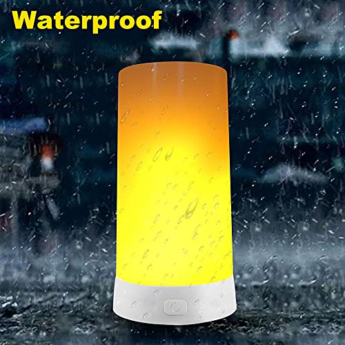 Rechargeable LED Flame Light with Remote & Timer - Waterproof Indoor & Outdoor Lamp