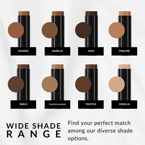 Flori Roberts Base Strokes Crème Foundation Stick - Full Coverage for Deeper Skin Tones | Long-Lasting Natural Finish