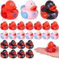 Deekin 24 Pcs Halloween Spider Rubber Ducks - 2 Inch Spider Theme Party Favors