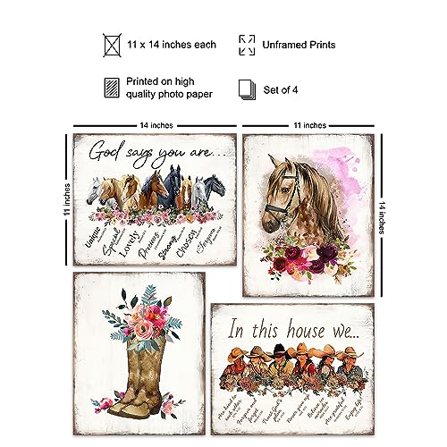 Christian Wall Art 11x14 Poster - Religious Scripture & Inspirational Decor