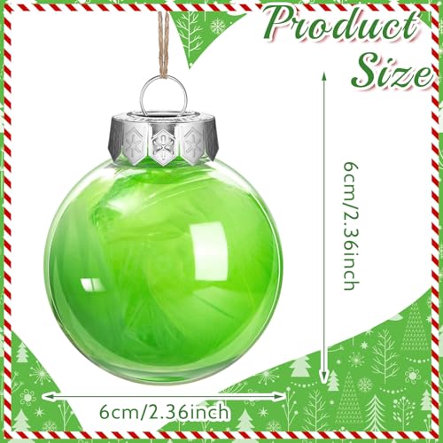 Halloween Witch Ball Ornaments - Pink and Green Christmas Tree Decor - 8 Pcs