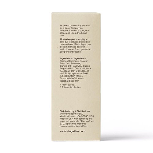 EvolveTogether Lip Balm - Plant-Powered Hydration with Calming Lavender | Multi-Use Stick for Lips, Cuticles, Cheeks | 1 Oz, Made in USA