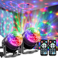 LED Disco Ball Light Sound Control Party Light 2 Pack with Remote - Disco Effect