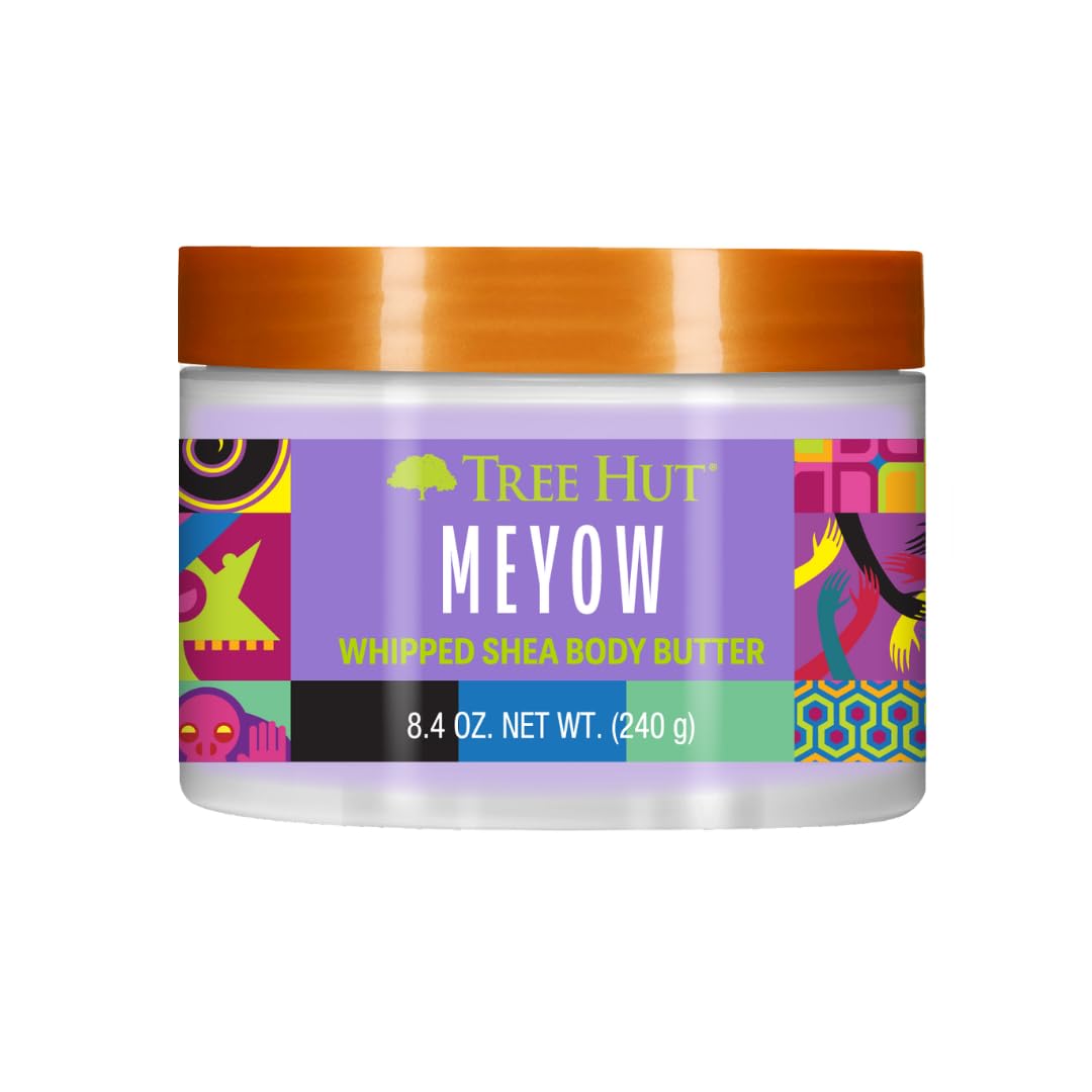Tree Hut Meyow Whipped Shea Body Butter - Hydrating & Nourishing Lotion for Soft Skin | 8.4 Fl Oz