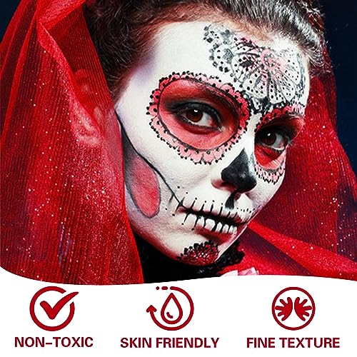 Face and Body Paint Palette - 3 Colors for Halloween & Theatrical Makeup