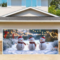 Snowmen Garage Door Decoration Banner - 6 x 13 ft Christmas Xmas Holiday Outdoor Indoor