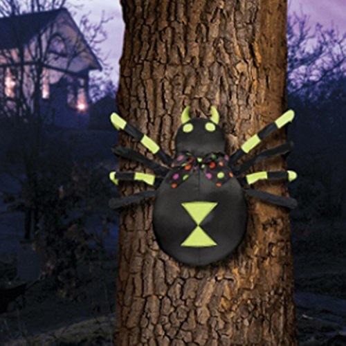 Glow in The Dark Hanging Spiders Halloween Decorations Set - Multi-Color, 1.39m x 40cm