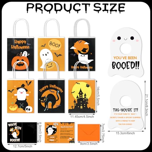 Halloween Booed Gift Set with Ghost Bag & Cards - Classic Style