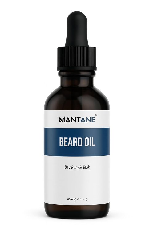 Mantane Beard Oil - Anti-Itch Conditioner & Moisturizer - Premium Crafted Formula inc. Argan, Jojoba & Almond Oils - 2oz