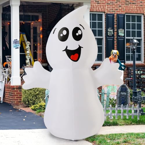 5 Ft Halloween Inflatable Ghost Decoration with LED Lights for Outdoor Yard