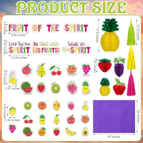Halloween Car Decorations Fruit of the Spirit Trunk or Treat Kit - Religious Theme