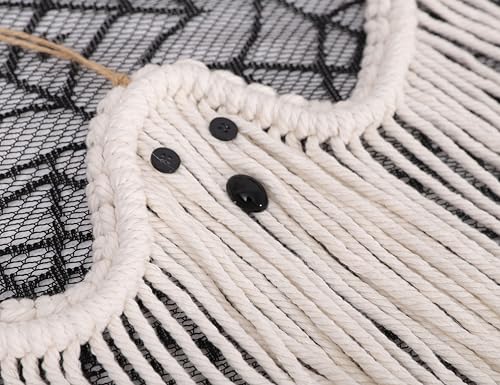 Halloween Ghost Wall Decor Set of 2 - Boho Macrame Spooky Wall Hangings