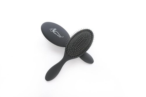Skiennix Professional Wet & Dry Detangling Hair Brush - Smooth Steel Bristles for All Hair Types