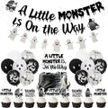 Halloween Baby Shower Decorations Kit with Banner, Garland, Balloons, and Cake Toppers