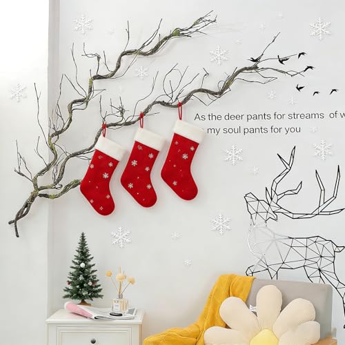 71in Faux Tree Branches Vines for Wall Decor - Flexible Moss Twigs