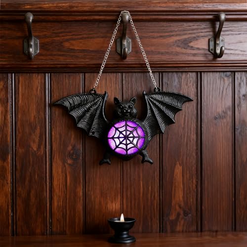 Halloween 3D Lighted Bat Decor - Indoor Hanging Window Ornament