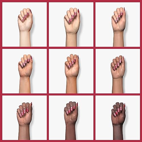 Red Glitter Nail Polish - Long Lasting, Quick Dry, Chip Resistant