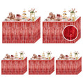 Red Foil Fringe Table Skirt - 29x108 Inch Party Backdrop & Float Decoration