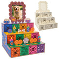 Pet Day of the Dead Ofrenda Shadow Box - Wooden Memorial Altars for Pets - Variation PET
