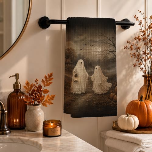 Halloween Ghost Hand Towel 16x24 Inch Haunted House Spooky Decor - Child Variant