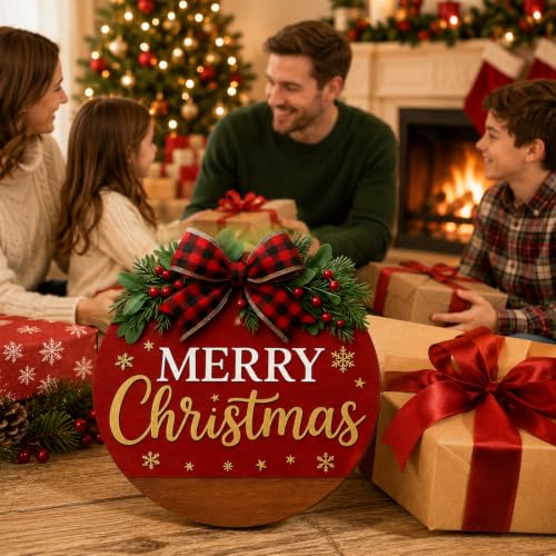 Merry Christmas Sign for Wreath - Outdoor Front Door Decoration - Variation of THIS Listing