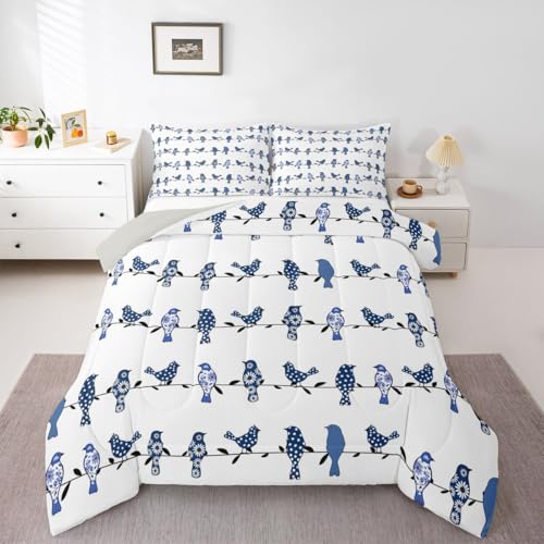 Kids Bedding Set Full - Multi 6 Piece Boho Floral Animal Print Comforter
