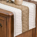 Linen Farmhouse Rustic Table Runner 12x36 Inch - Artoid Mode