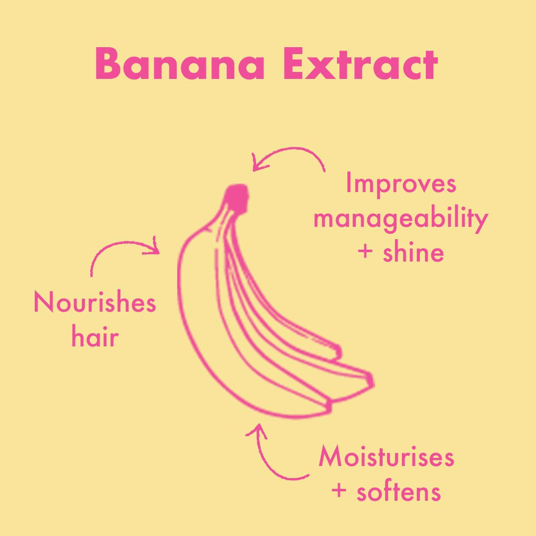 Umberto Giannini Banana Butter Shampoo - Nourishing Vegan Formula for Dry, Textured, Frizzy Hair