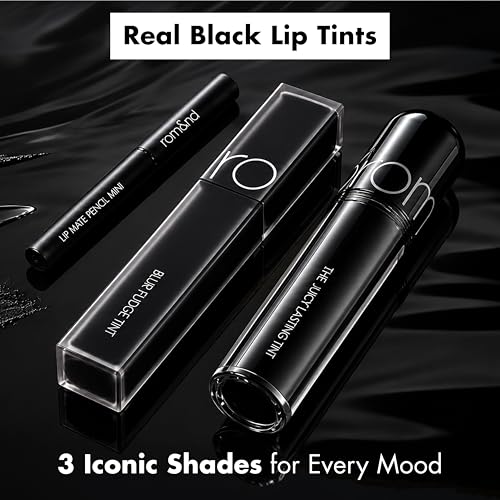 Black Lip Makeup Set - Gloss, Matte & Lip Liner Trio - Limited Edition