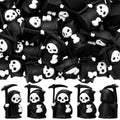 Mini Grim Reaper Figurines Set - Halloween Decor for Home & Party, 50 Pieces