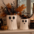 Halloween Ghost Ceramic Vase Set - Large Eerie Decor for Home & Parties