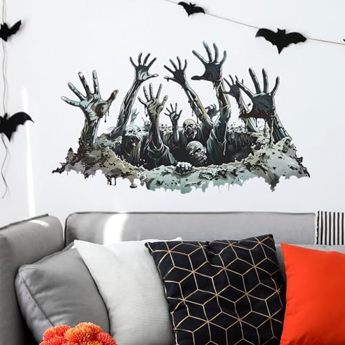Halloween Wall Decor 3D Horror Ghost Hands Wall Stickers - Variation of THIS listing