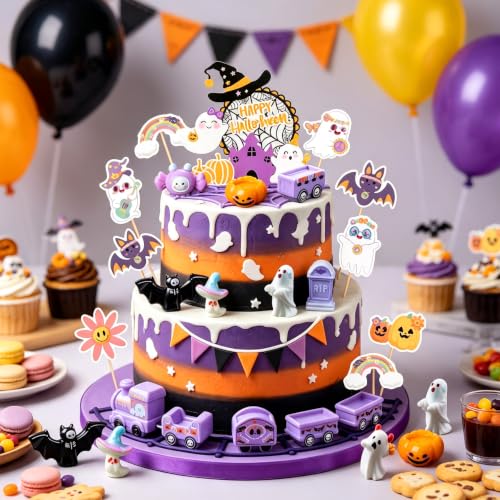 Halloween Cake Decorations Ghost Topper Set for Spooky Celebrations - LAST HOE DOWN