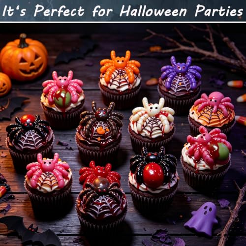 Halloween Spider Silicone Mold for Candy, Resin & Baking - 8 Cavities