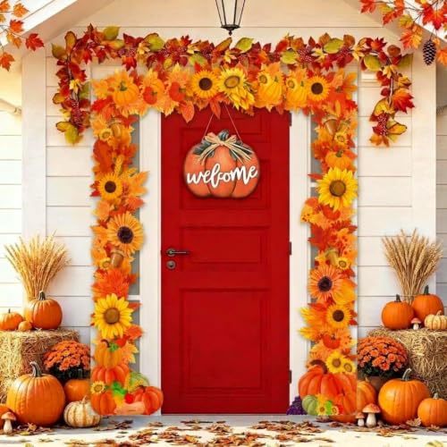 Autumn Porch Banner for Fall Thanksgiving Party Decoration - Fall Theme