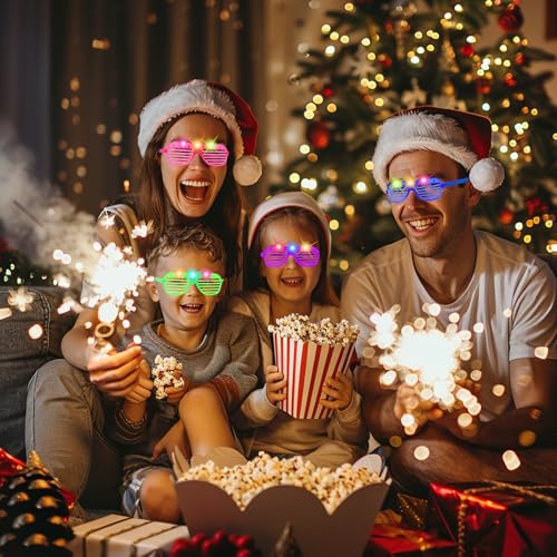 80 Pack LED Glasses - Glow in the Dark Neon Party Supplies - Variation: 80PC Glow Glasses