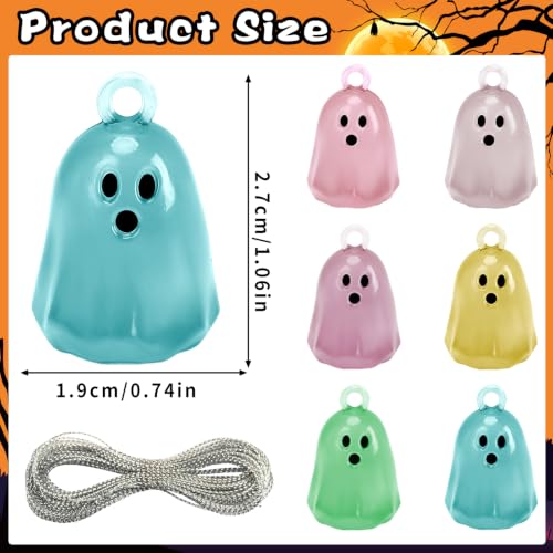 Halloween Luminous Mini Ghost Ornaments Set - Halloween Style, 36 Pieces