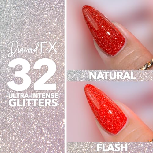 KIARA SKY Diamond FX Reflective Gel Polish - Tiger Lilly Variation