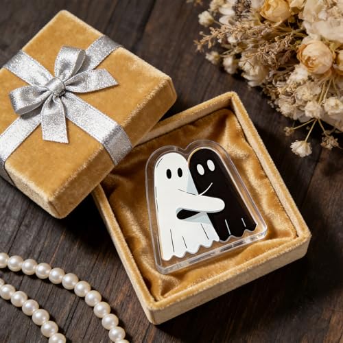 Halloween Ghost Acrylic Decoration - Heartwarming Embrace, Transparent Variation