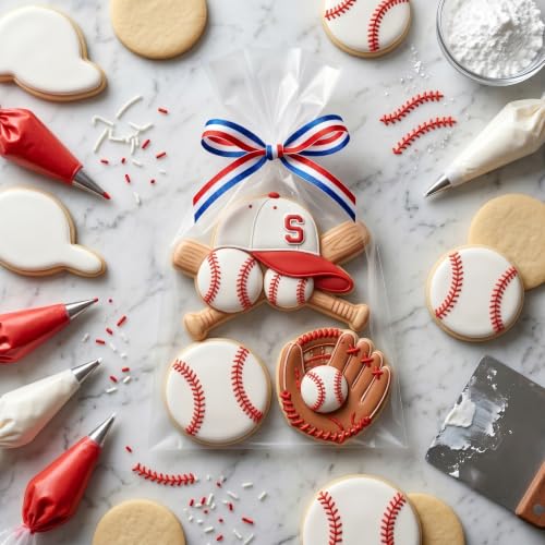Golf and Baseball Silicone Mold Set - 4 Piece Sports Theme Cake Decorating Molds - Style E