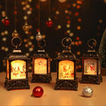 Christmas Lantern Snow Globe Set with 4 Styles Indoor/Outdoor Decor