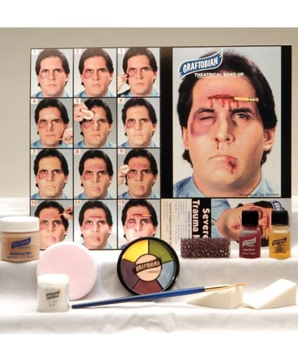 Severe Trauma Special Effects Makeup Kit for Realistic Fake Wounds