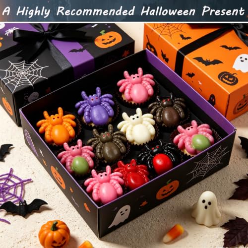 Halloween Spider Silicone Mold for Candy, Resin & Baking - 8 Cavities