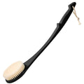 Back Scrubber for Shower, 17-Inch Shower Brush for Men and Women, Long Handle Exfoliating Body Brush, Medium Bristle Stiffness for Dry or Wet Brushing (Black)