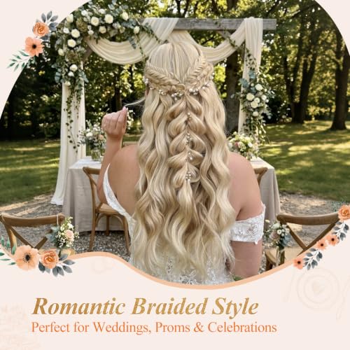 Clip-In Boho Braided Hair Extension - 24 Inch Black for Weddings Festivals
