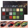 Gilding Sea Eyeshadow Palette - 18 Color Matte Shimmer Metallic Glitter Eye Makeup