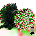 Christmas String Lights 33ft 100 LED Fairy Lights with 16 Modes - Red, Green, White, Waterproof Outdoor Decoration