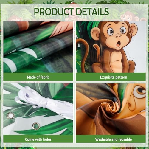 Jungle Safari Party Decoration Kit with Banners Vines and Garlands for Rainforest Theme