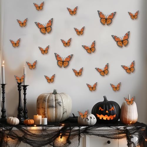 3D Monarch Butterfly Wall Decor Halloween Butterfly Decorations - Variation 24