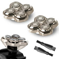 2 Pack Replacement Shaver Heads for Pro 4 Skulls Series - Silver, Gold, Platinum PRO